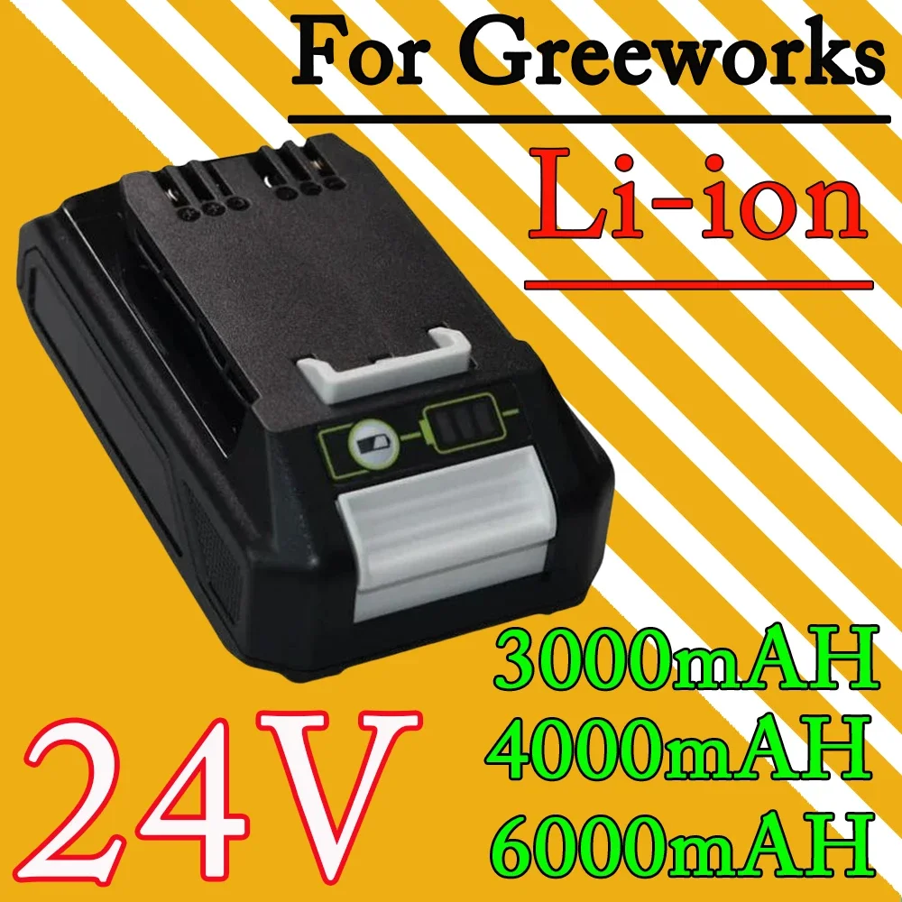 

For Greenworks 3.0ah 4.0ah 6.0ah 24V Lithium Battery Bag 708 29842 Compatible With 20352 22232 Tools