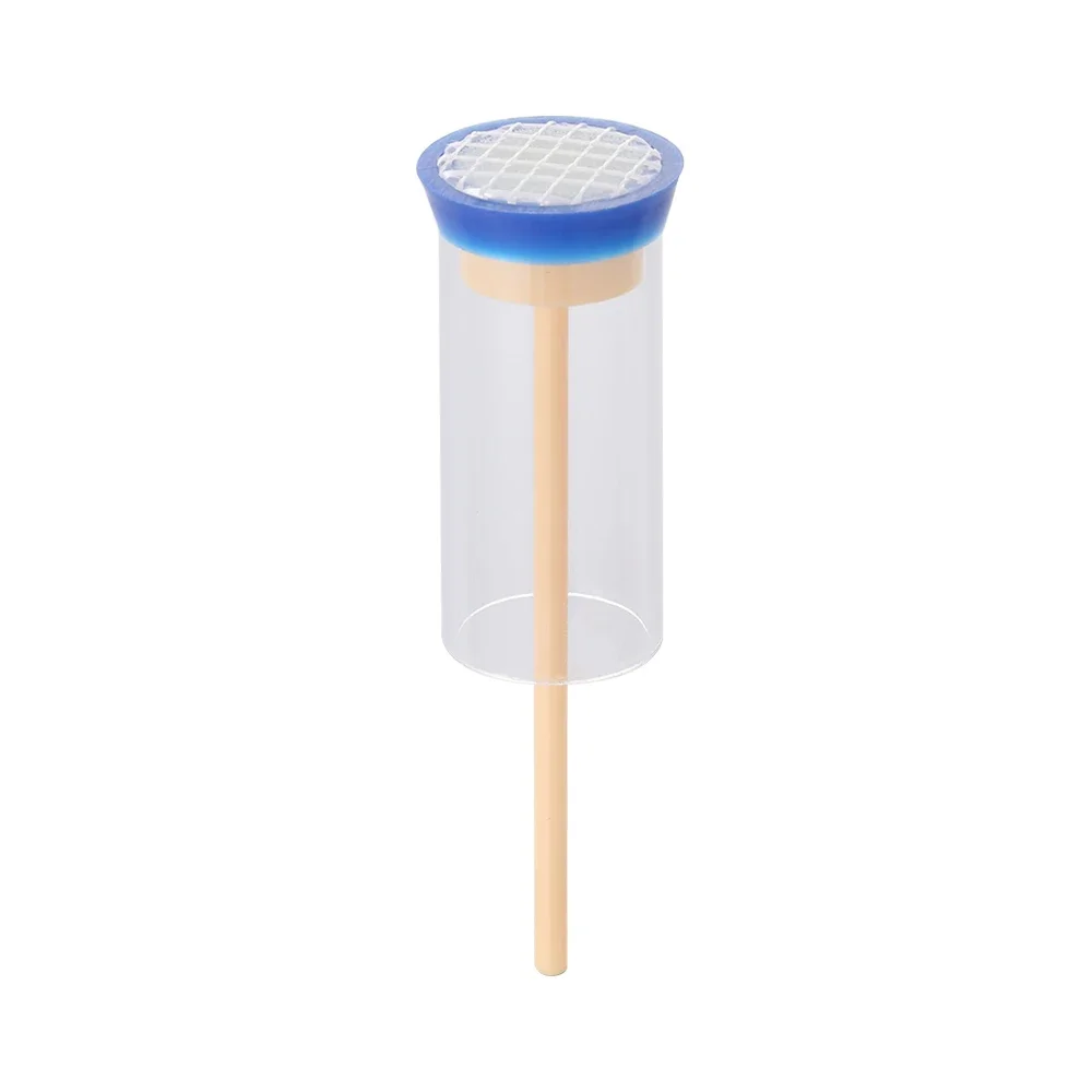 2 Stuks Queen Bee Marker Fles Plunger Pluche Geen-Pijn Insect Bee Catcher Plastic Queen Bee Markering Fles bijenteelt Tuingereedschap