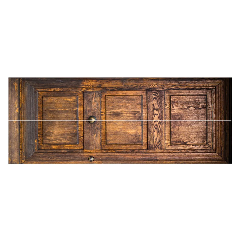 

1Pair PVC Door Sticker Easy to Apply Remove No Residue 3D Wall Decal Home Decor Door Sticker Home Decal Removable Wallpapers