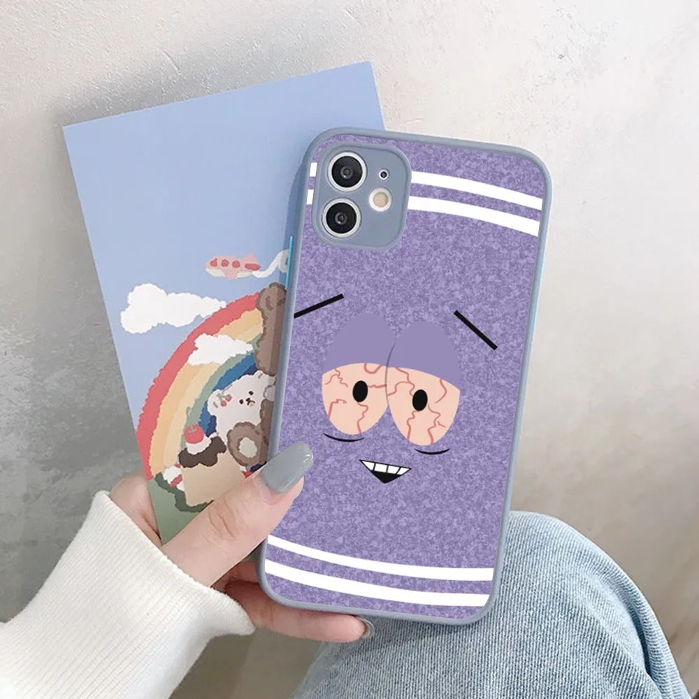 S-South Park Towelie Phone Case For iPhone 14 X XR XS 7 8 Plus 11 12 13 pro MAX 13mini Matte Shockproof Case