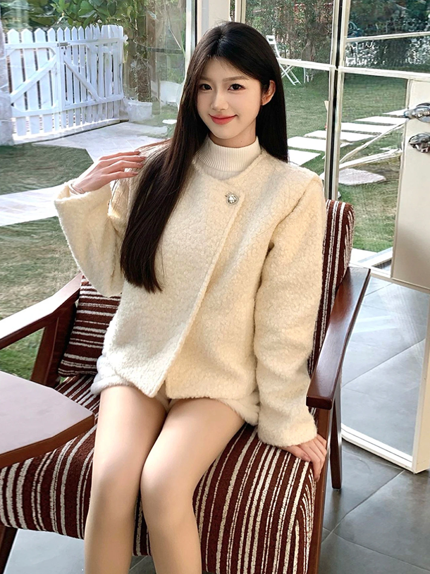 

Новое поступление: Элегантное шерстяное пальто для женщин на осень-зиму с цветочным принтом, стеганое, повседневное, класса люкс