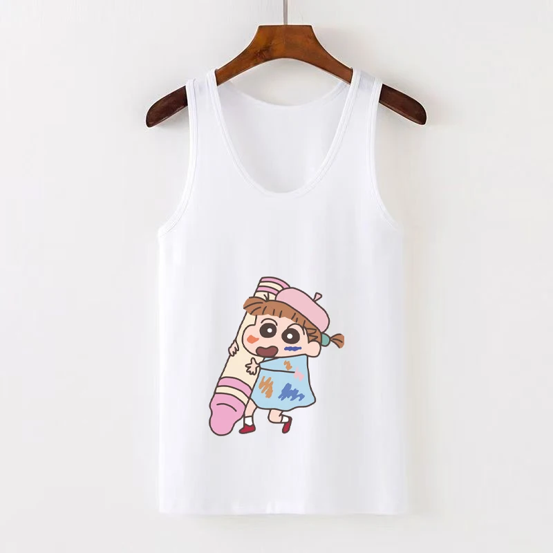 

Latest Women's Tank Top Crayon Shin Sakurada Nini Summer Sleeveless Multi Functional Fashion Cute Versatile Printed Tank Top