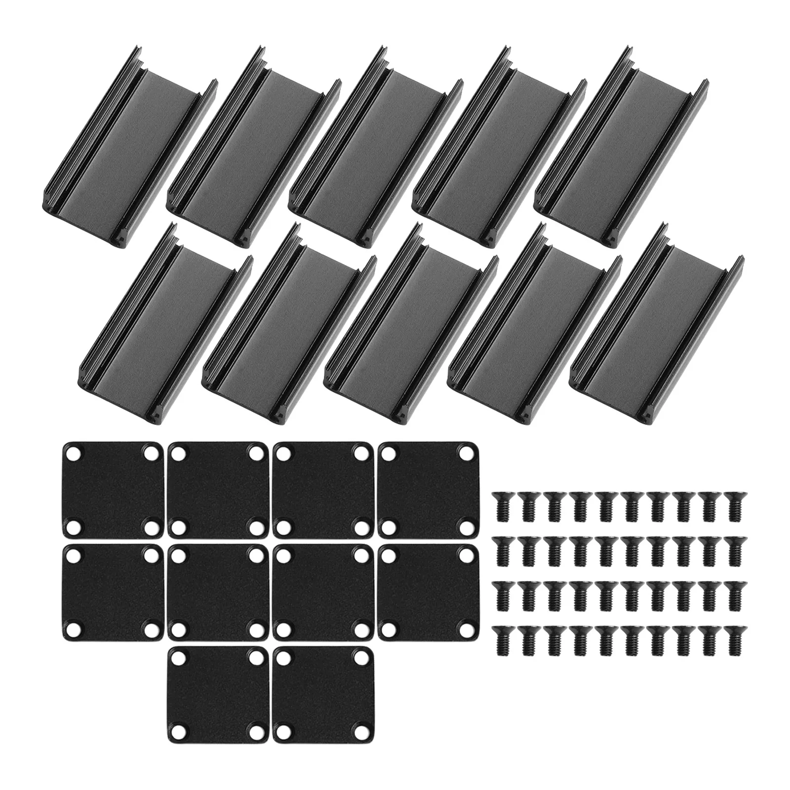 5pcs Extruded PCB Aluminum Box Black Electronic Project DIY Box Split Data Board Shell PCB Wiring Box Protection Aluminum Shell