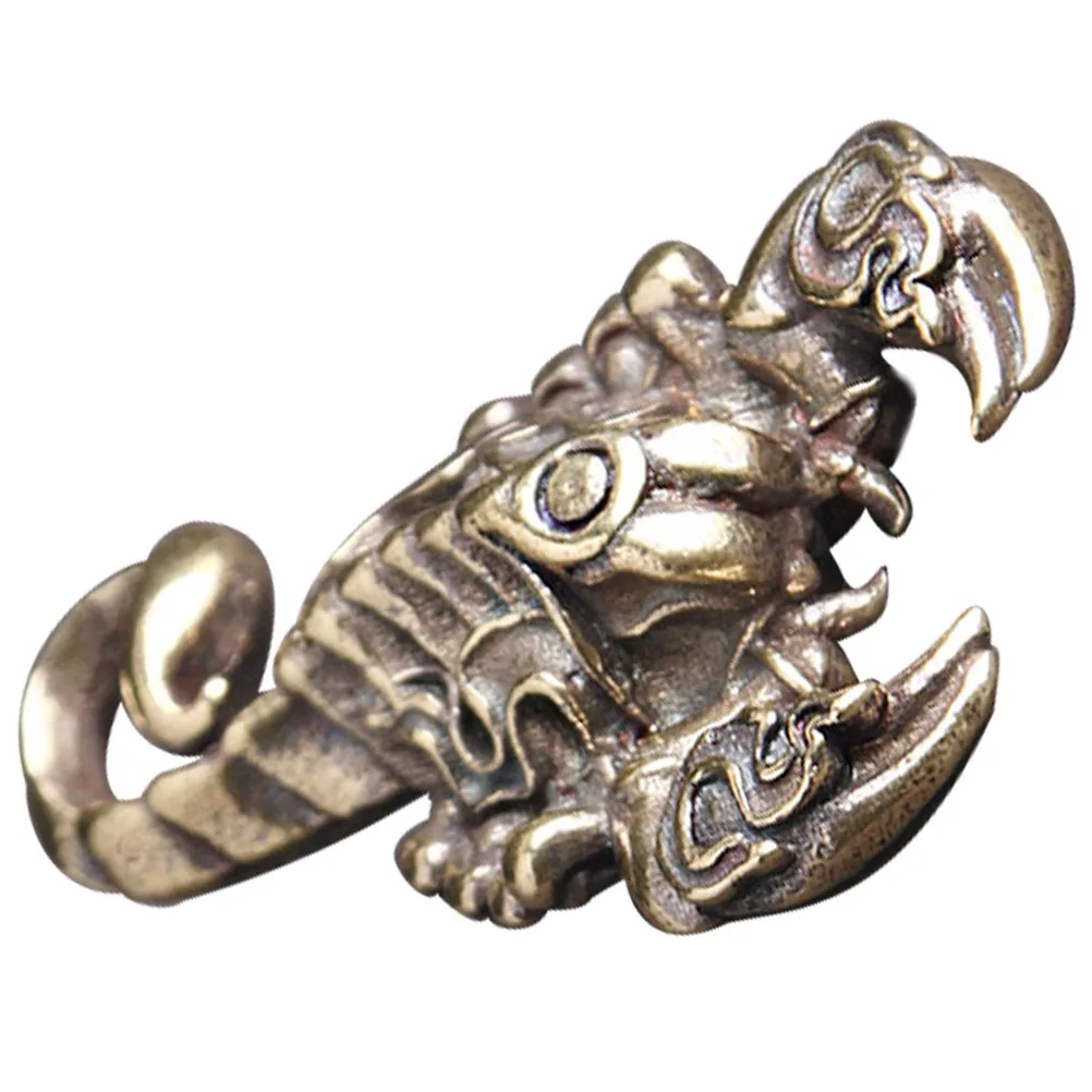 

Brass Scorpion Keychain Pendant Copper Hanging nament Small Decor DIY Charm Animal Copper Hanging nament Jewelry Accessories
