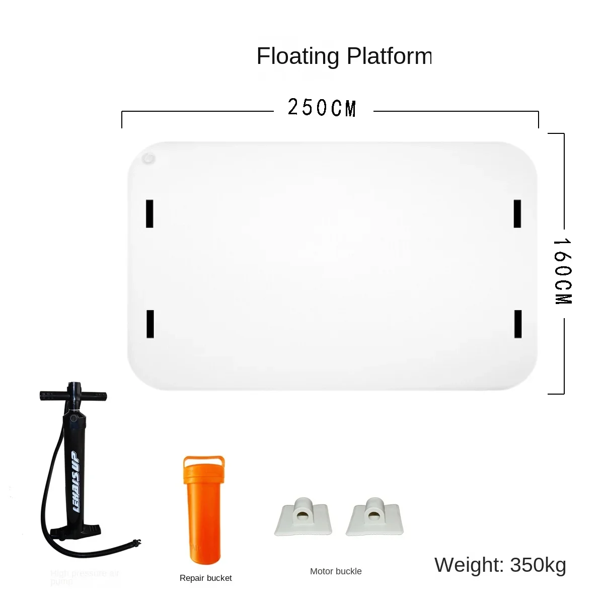المبيعات الساخنة نفخ منصة المياه قارب عائم catamaran ، سلك رسم وسادة هوائية قارب مسطح ، منصة تعويم الصيد ، صافي castin