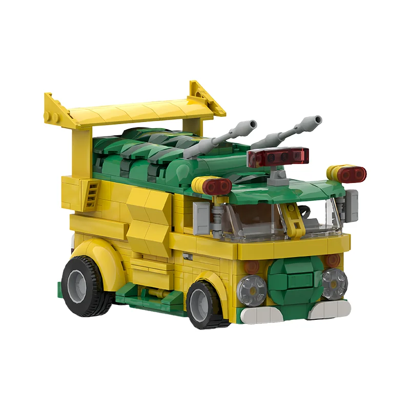 572 pièces – Fourgon de transport MOC personnalisable – Blocs de construction modulaires – Briques technologiques simples et créatives – Jouet de festival DIY – Cadeau