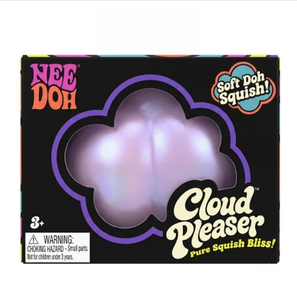 @Needoh Cloud Pleaser Slow Lifting Antistress Cube, Compression Object to Relieve Anxiety and Improve Concentration