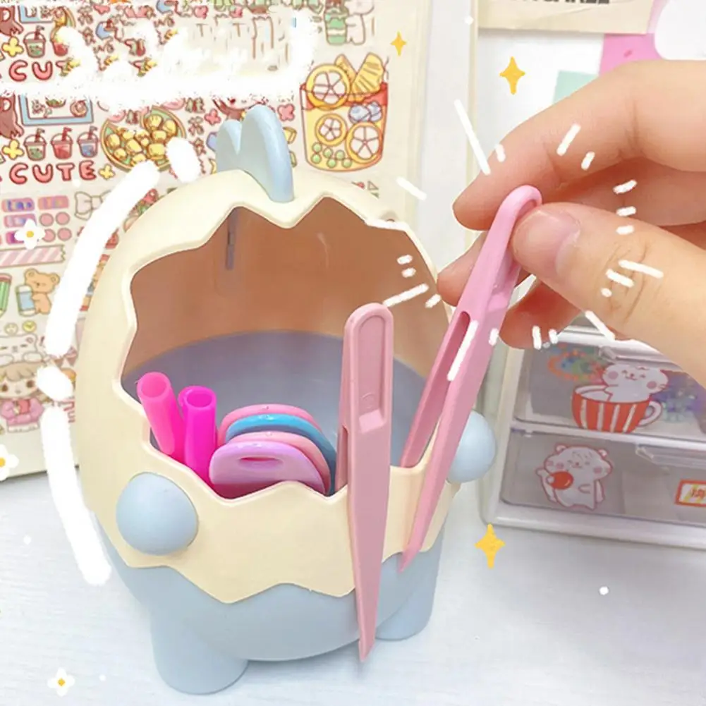 Easy to Clean  Sturdy Makeup Brush Pencil Stationery Container Solid Pen Holder Space Saving   Home Supplies