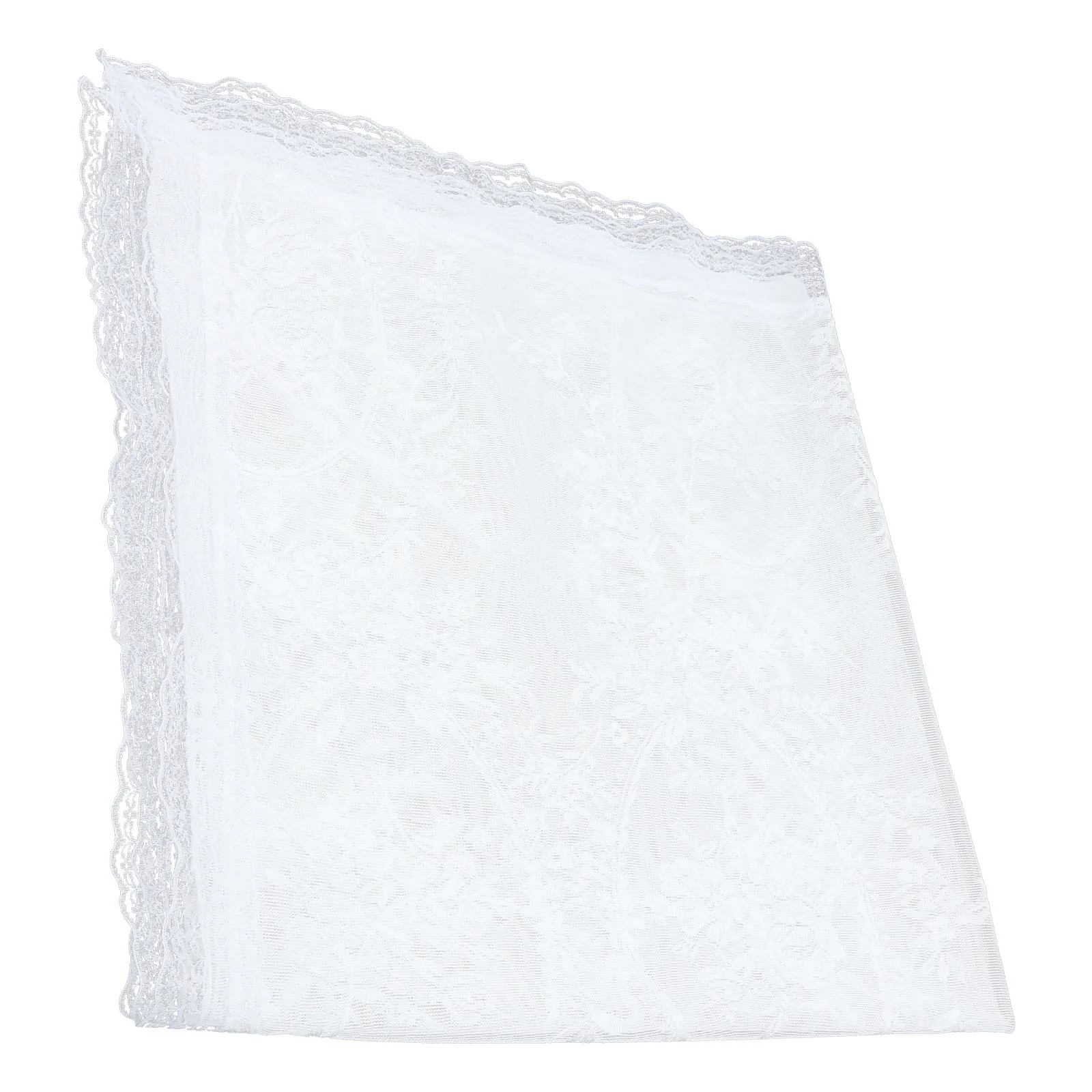 مفرش المائدة الدانتيل جولة 60 بوصة الأبيض غطاء الطاولة الأنيق نزهة الديكور في الهواء الطلق قابلة لإعادة الاستخدام مفرش المائدة الدانتيل #1