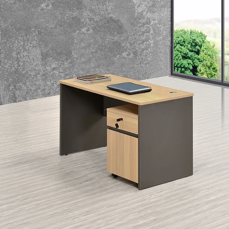 

Staff office desk and chair combination, simple and modern staff board card space, screen office furniture