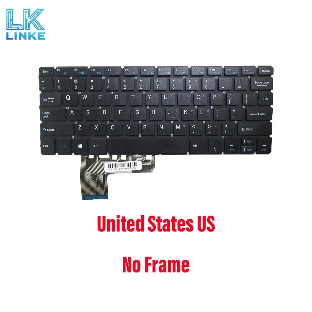 Laptop Keyboard For Gateway MB2549011 F0038-011 YMS-0190-A United States US Black New GWTC116-2 VER 1