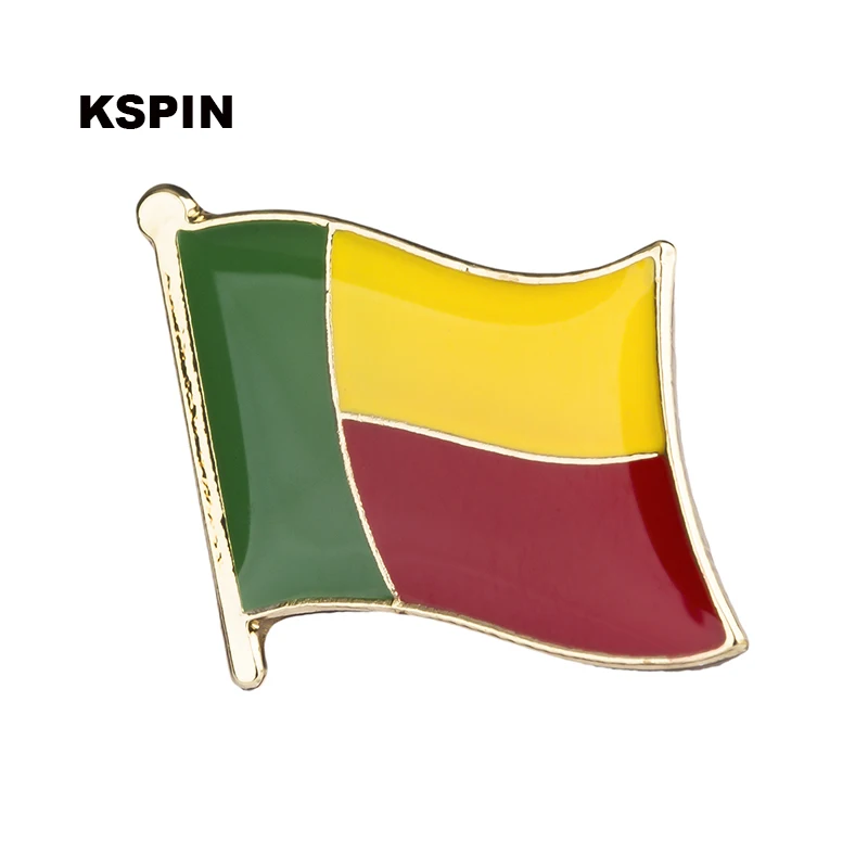 Benin flag pin lapel pin badgeb Brooch Icons