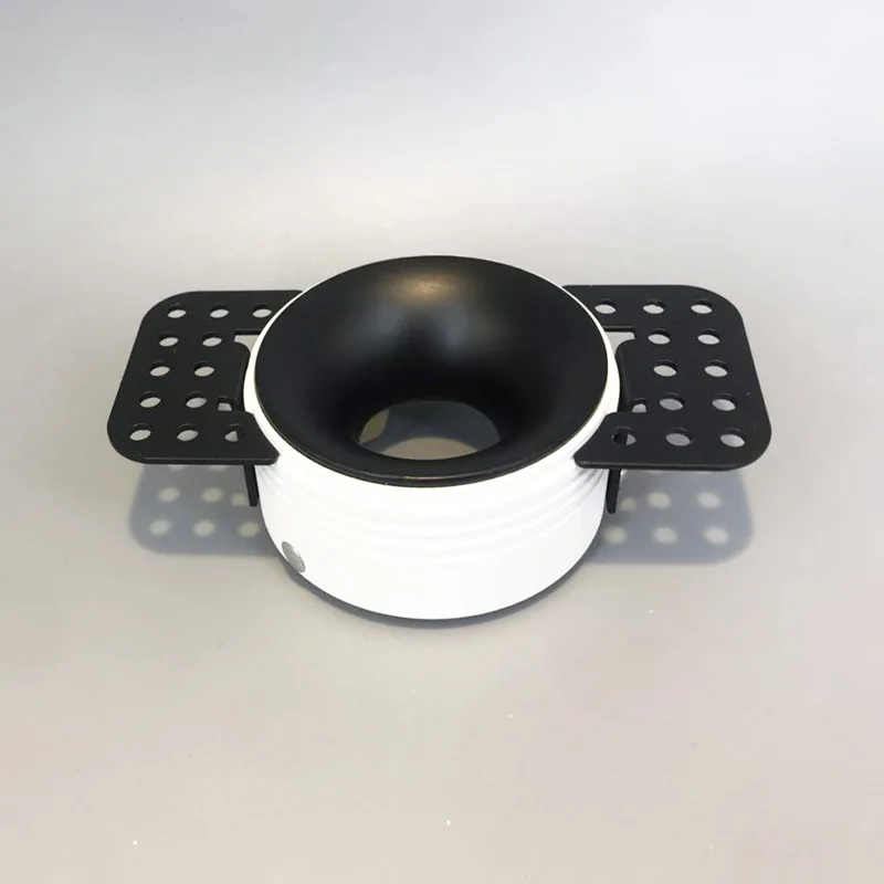 Round Recessed Ceiling Mount Downlight Frame Bracket LED MR16/GU10 Lamp Socket Holder Base Rimless Spot Lighting Fitting Fixture