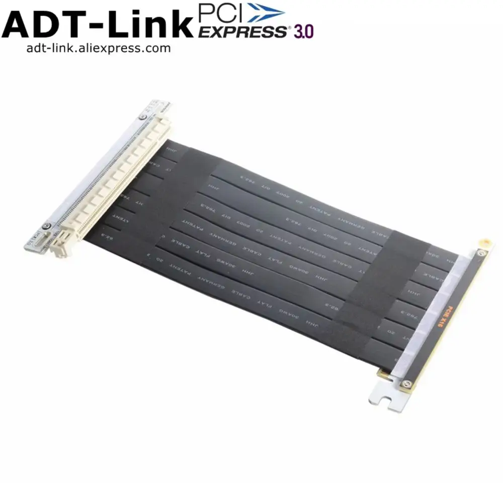 

High-Speed PCIe 3.0 16X GPU Extender GEN3 PCI-E X16 Extension Cable Reverse for High-End Graphics Card A4 ITX Chassis