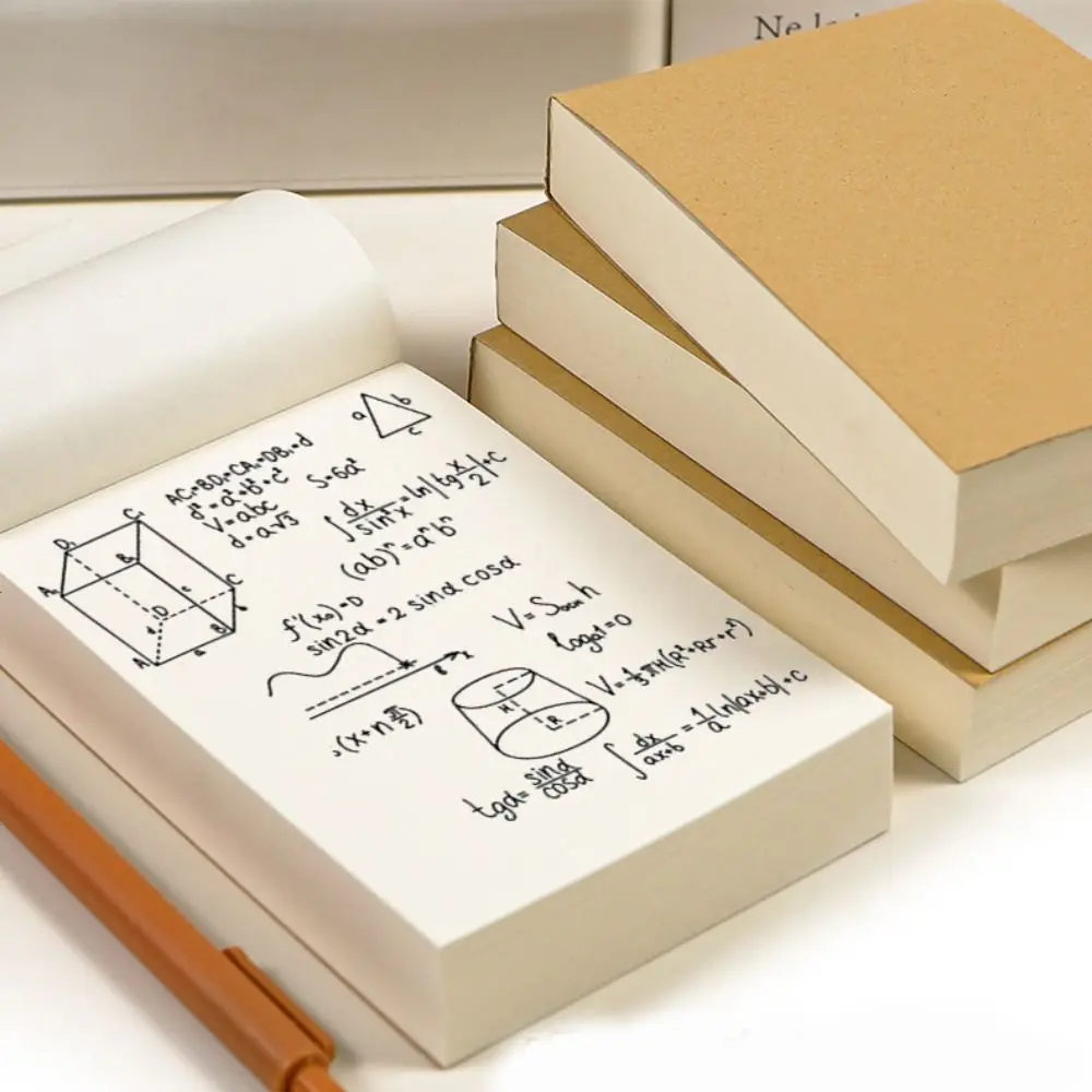 دفتر ملاحظات A6 فارغ سميك وسهل التمزق DIY دفتر مكتب رسالة ورقة القرطاسية اللوحة كراسة الرسم