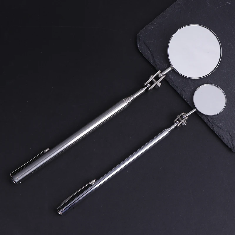 Portable 30/50MM Car Angle Observation Pen Car Telescopic Detection Lens Inspection Round Mirrorcar Inspection Mirror