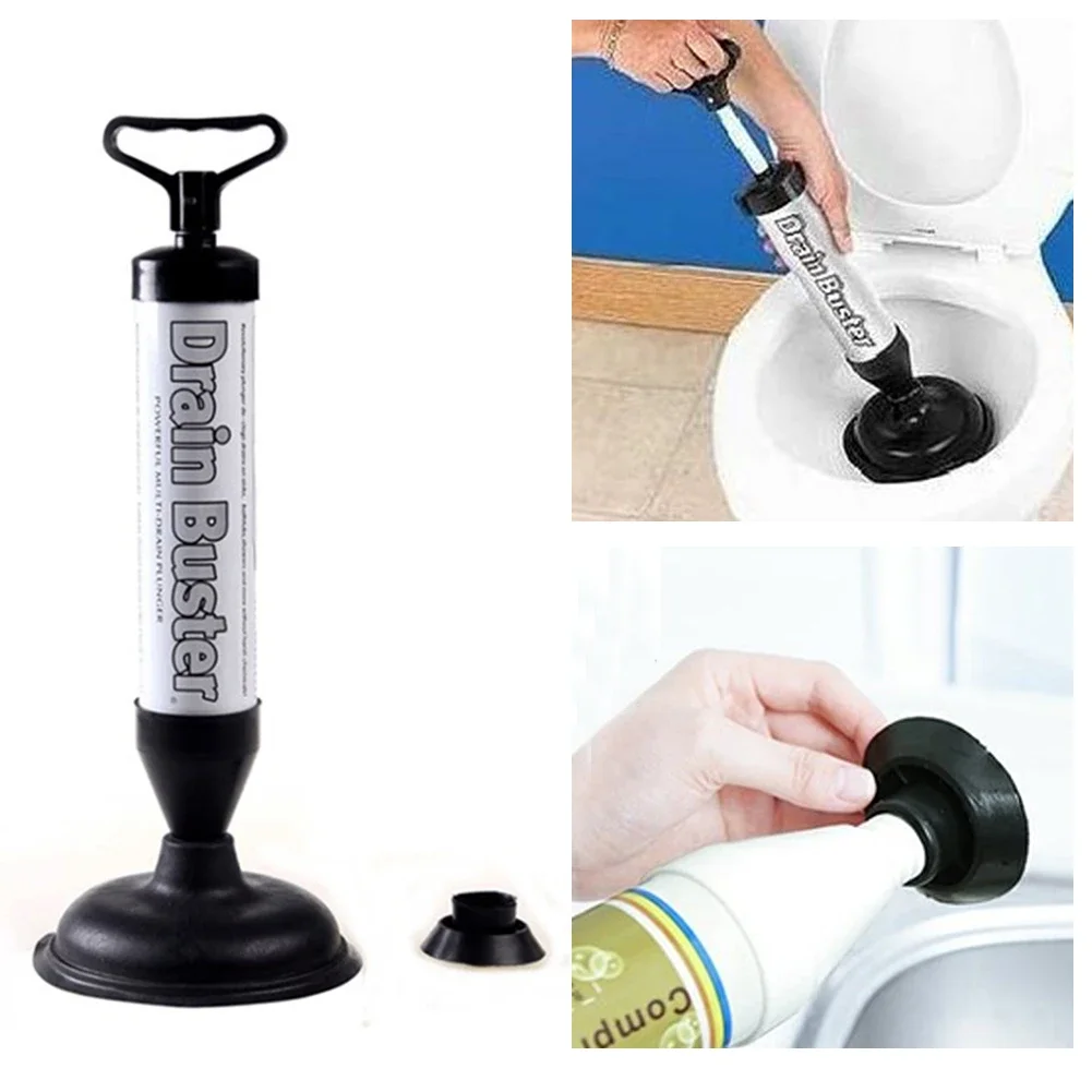 Toilet Plunger High Pressure Pump Suction cups Anti Clogging Drain Cleaner Pipe Plunger for Bathroom Kitchen Sink Plunger Supply