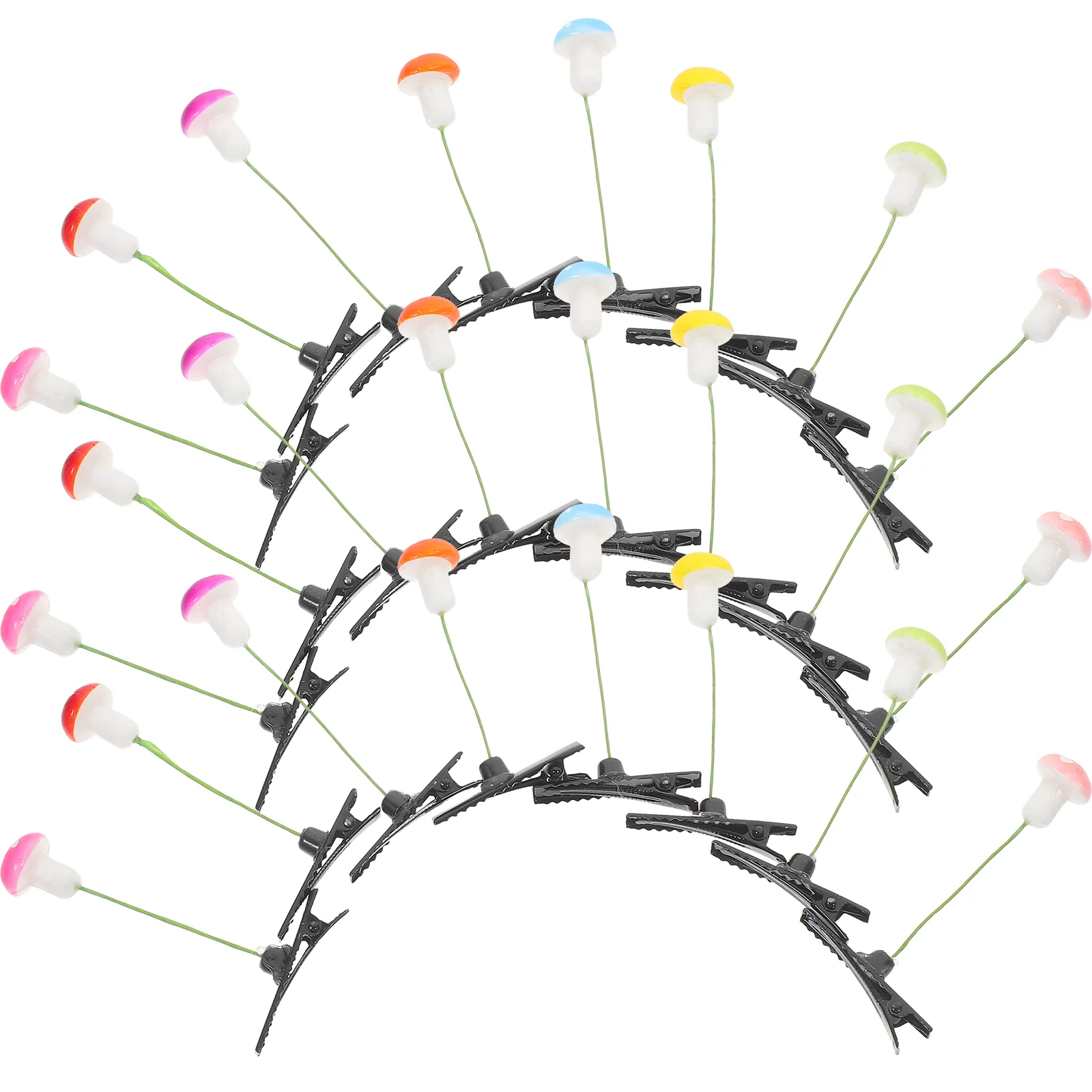 30 Pcs Lemon Tree Hair Clip Festival Hairpin Sprout Clips Make up School Accessories for Kids Plastic and Zinc Alloy