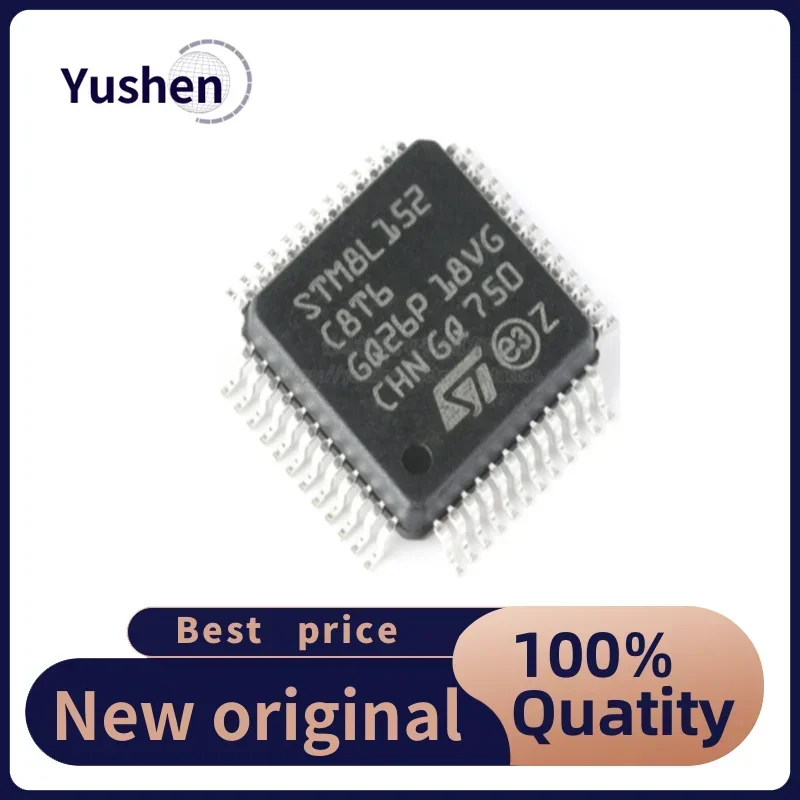 Original Genuine STM8L152C8T6 LQFP-48 16MHz/64KBFlash Memory/8-bit Microcontroller-MCU Original Imported