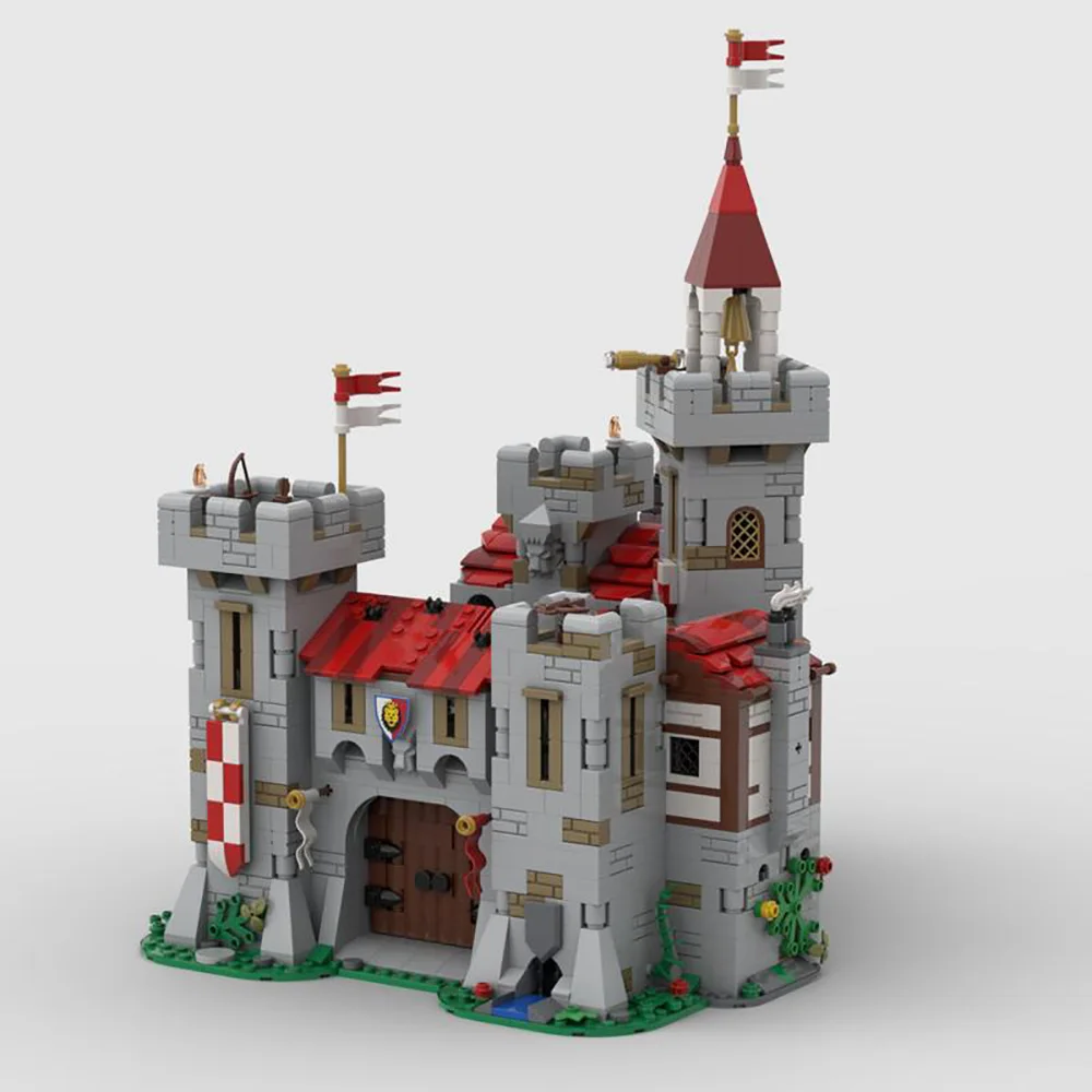 2580PCS NEW MOC Building blocks River Castle, Royal Knights Retro Medieval Street View ideas DIY child Toy Birthday Gift