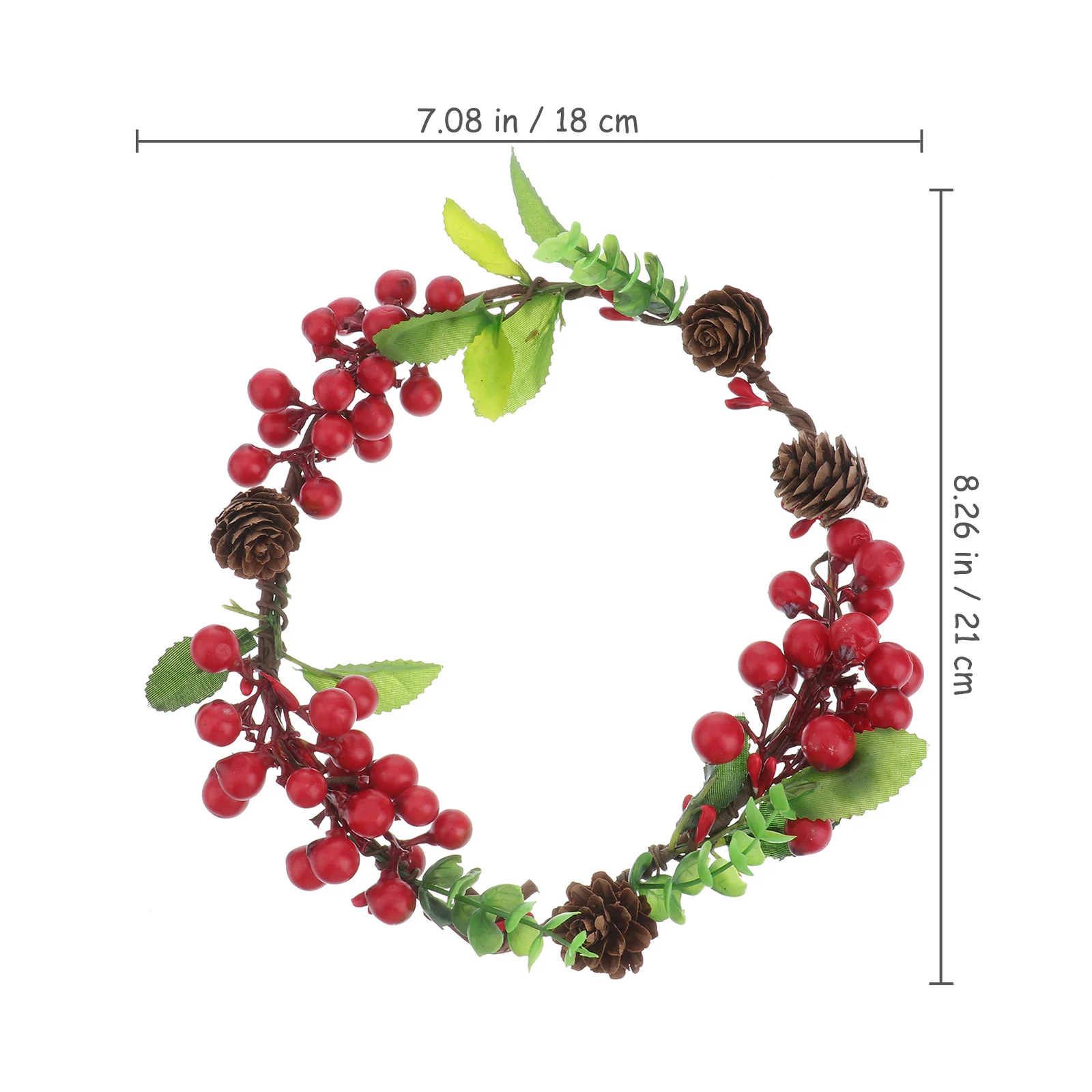 

Berry Headb Red Hair Accessories for Wedding Party Christmas Wreath Premium Cloth One Size Fits Most Bridal Shower