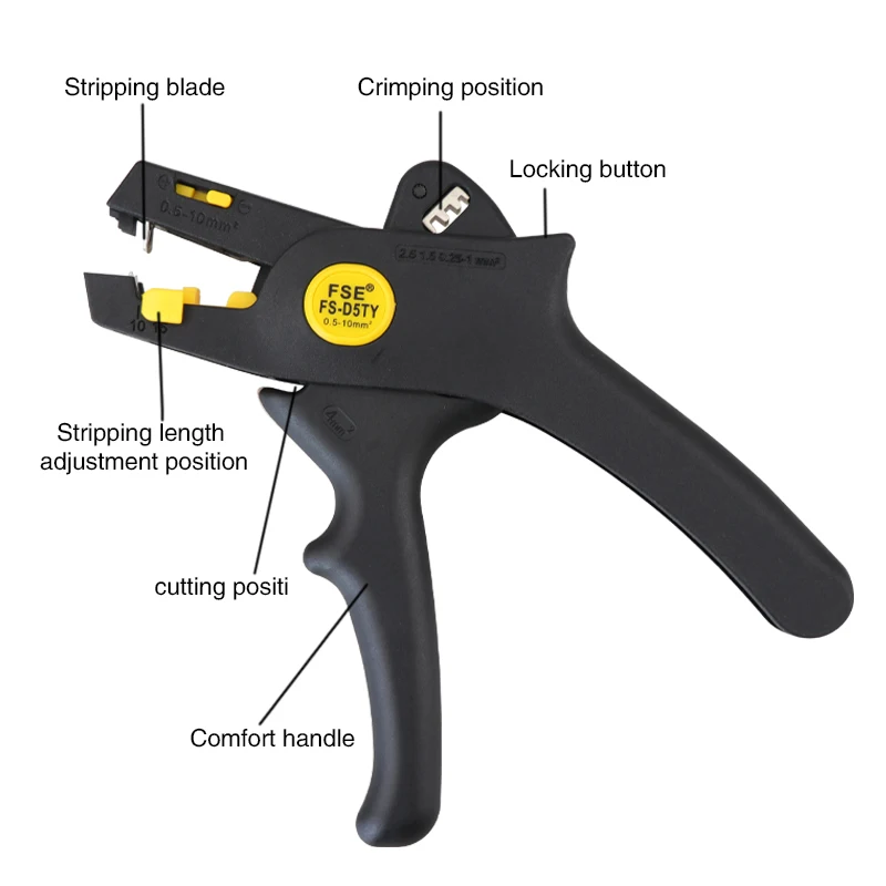 Crimping Tool Electrical Terminals Wire Stripper Wire Multitool Pliers Tools Electrician Hand Electricity Cutting PEELER Cable