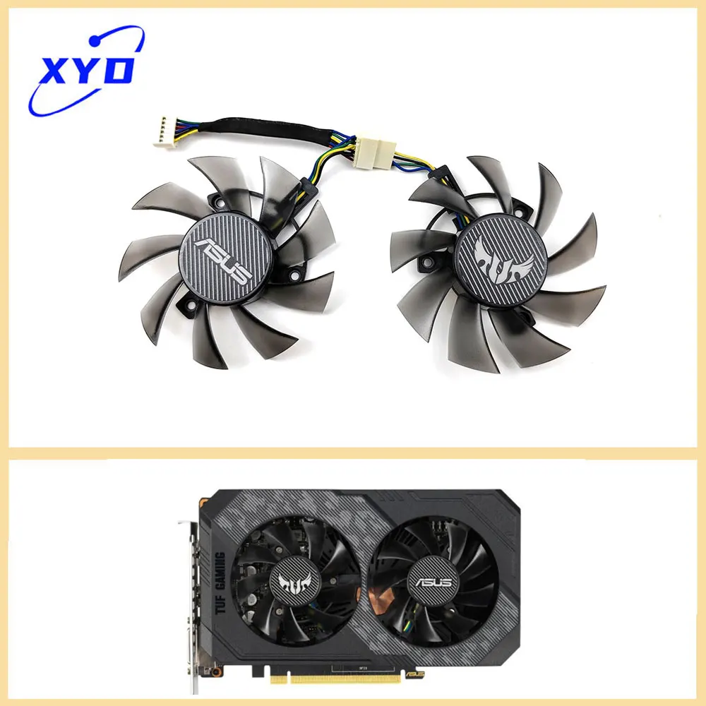 新品 75MM FD8015U12S T 129215 BU RTX2060 GTX1660 GTX1650 クーラーファン ASUS TUF ゲーム GTX 1650 1660 スーパー RTX 2060 グラフィックスカード