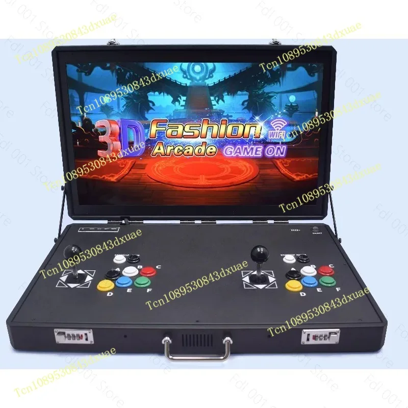 27-inch Retro Arcade Machine, Home Game Console with Joystick, Wireless Controller All-in-One Classic Arcade Cabinet