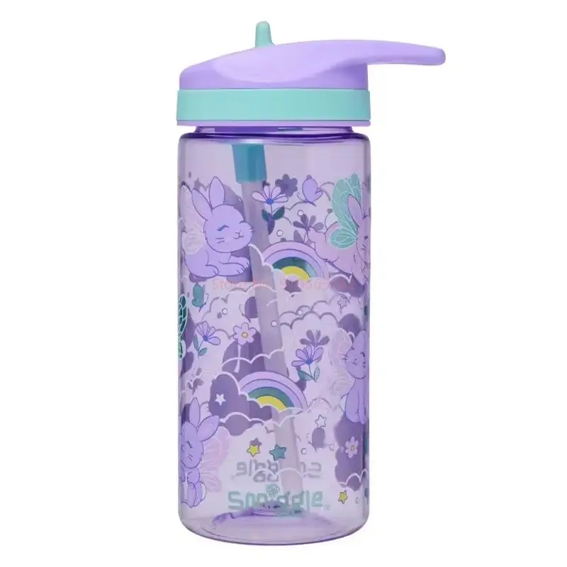 Genuine Australian Smiggle School Bag Purple Angel Rabbit Medium Children\'s Backpack Water Cup Retractable Pen Bag Student Gift