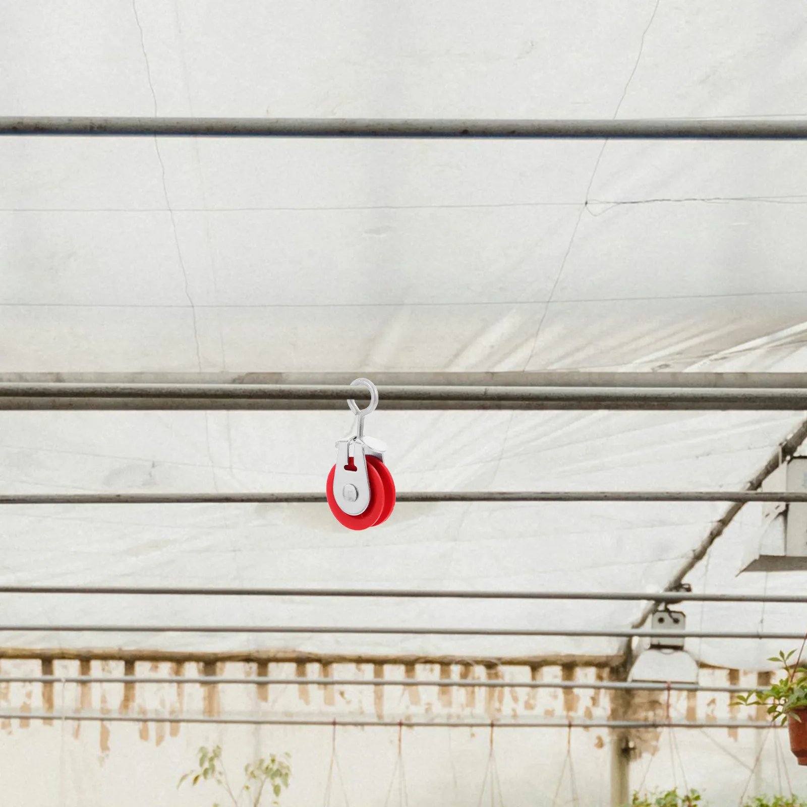 8Pcs Greenhouse Ventilation Pulley Reliable Stable Load Bearing Compact Multi-Use Small Vent Pulley Greenhouse Part Accessory