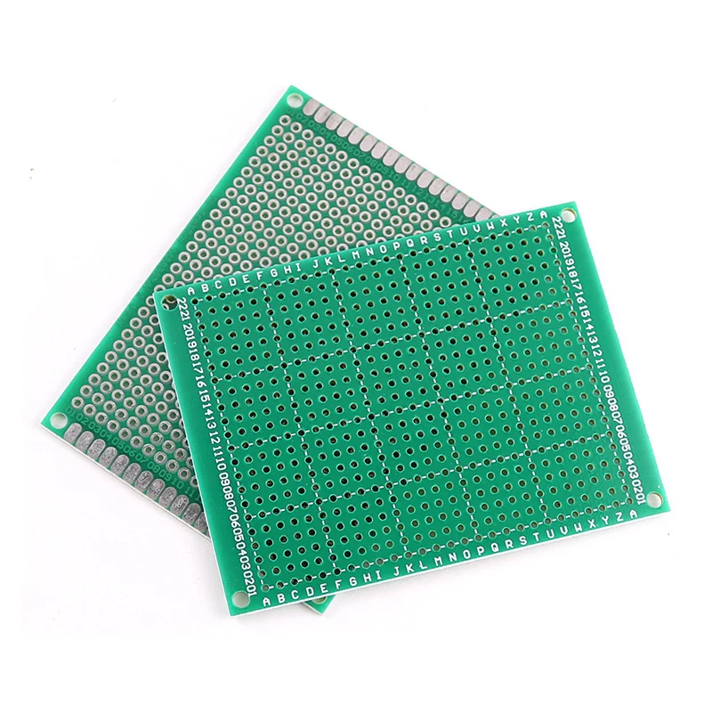 10PCS 6x8CM PCB prototype board single side spray tin green universal board printed circuit board 1.6MM thick DIY