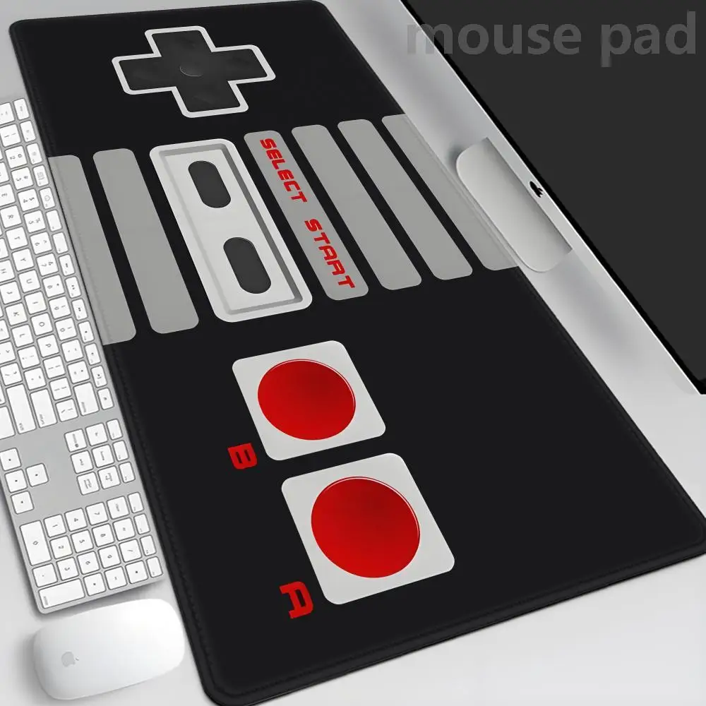 

XXL Retro Game Controller Mouse Pad Anti-Slip Rubber Base 400x900MM Desk Mat with Precision Edges for Gaming Office Work Pc Rugs