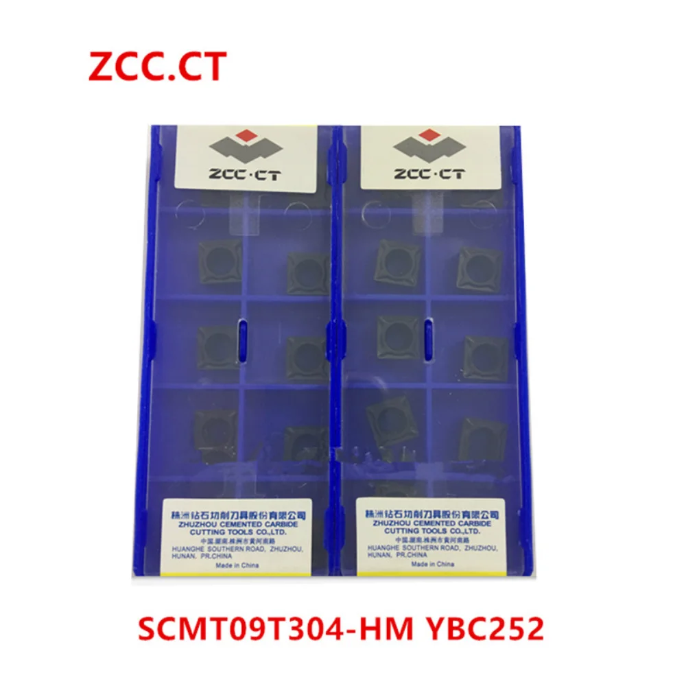 ZCC.CT 10P SCMT120404 120408 09 t304 09 t308-hm/HR YBC252 inserto girevole indicizzabile tornio in metallo CNC inserto in metallo duro per acciaio