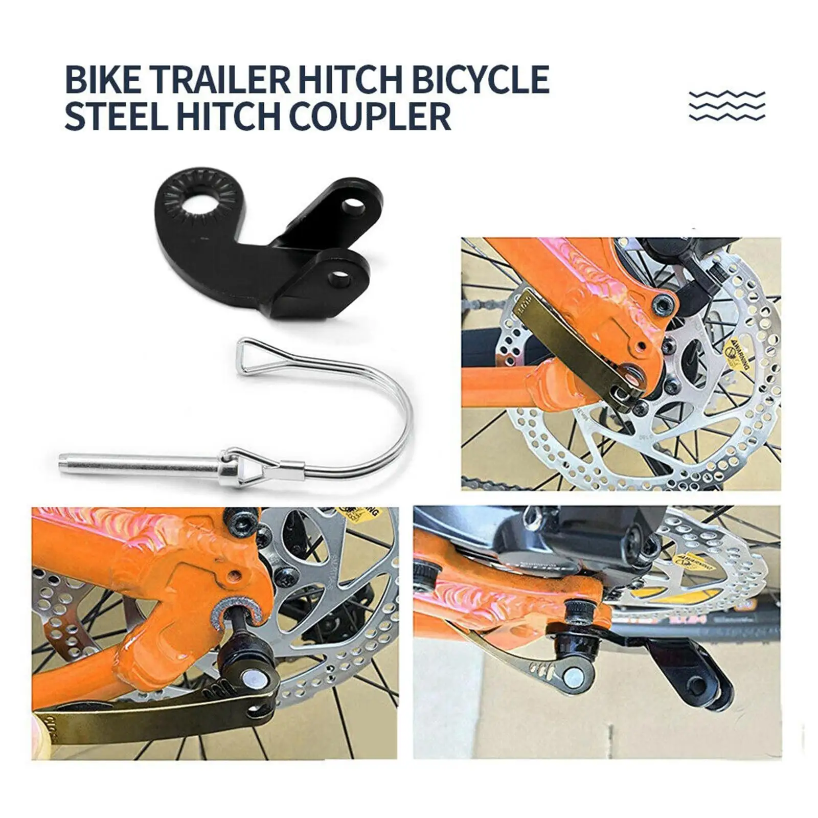 Bicycle Trailer Hitch Steel Hitch Coupler Burley Bike Trailers