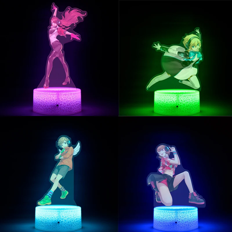 Kawaii ضوء الليل لعبة الاكريليك الكرتون المحيط الشكل أحادية اللون ضوء التحكم عن بعد 16 لون ضوء الليل الأطفال هدية #1