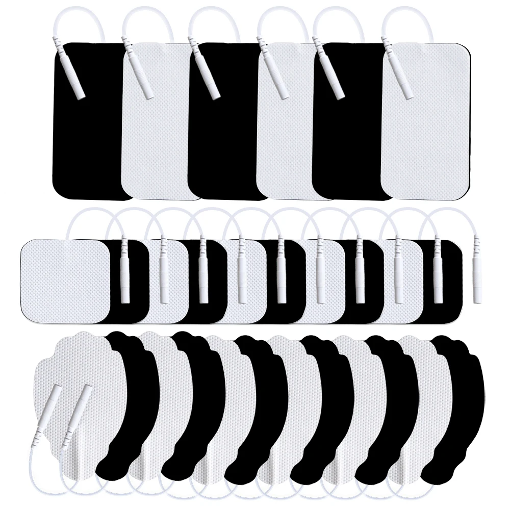 120pcs Reusable Tens Electrode Pads EMS Muscle Stimulator Patch Self Adhesive Non-woven Electrostimulation Electrode Patch