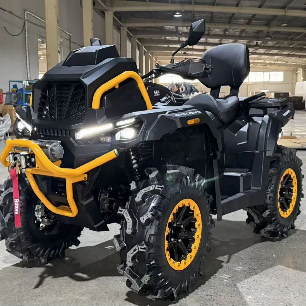 Pioneer All-Terrain ATV 125CC 4-Stroke Shaft Drive Gas/Diesel Fuel Motorcycle with Differential Lock Equipped