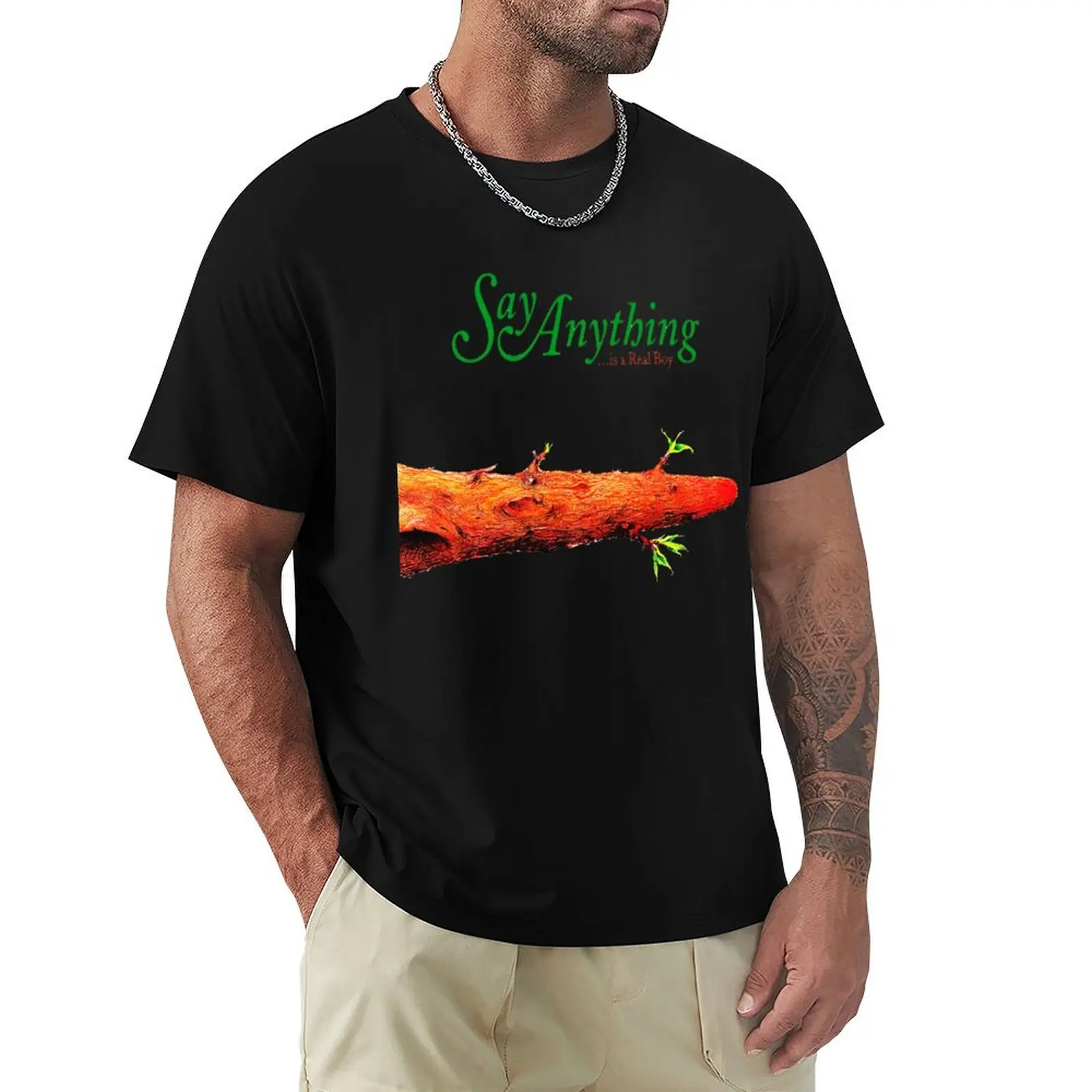 

Say Anything T-Shirt Basic Short Sleeve Cotton Blend T-Shirt