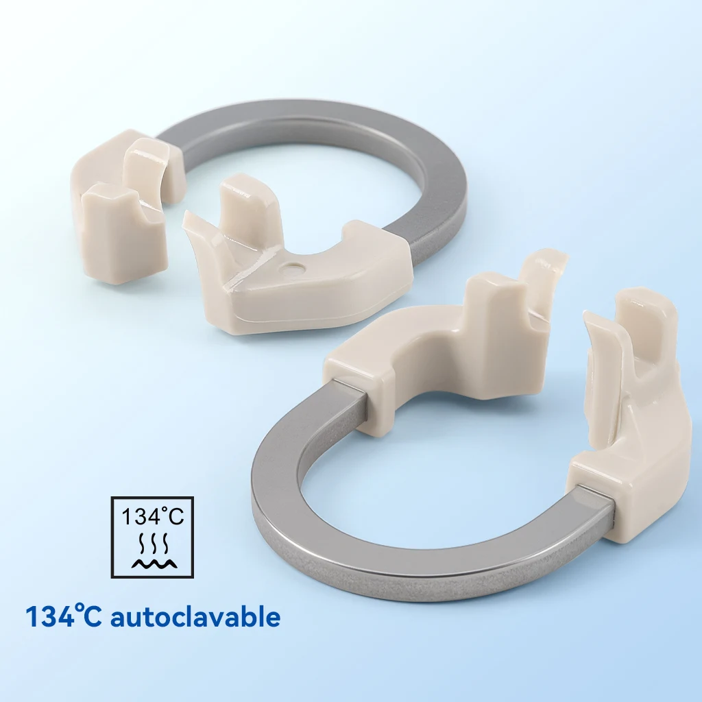3-teiliges AZDENT Dental-Sektionsmatrizesystem, Matrizen, Clip-Ring, konturierte Matrizenbänder, Titan-Klemmring, universell schmal, tief – Detail 11