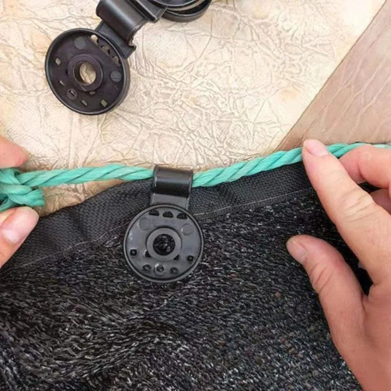large size Lock Grip, Removable and Reusable Plastic Clips for Anti Bird Netting Garden Netting Plant Support Structures