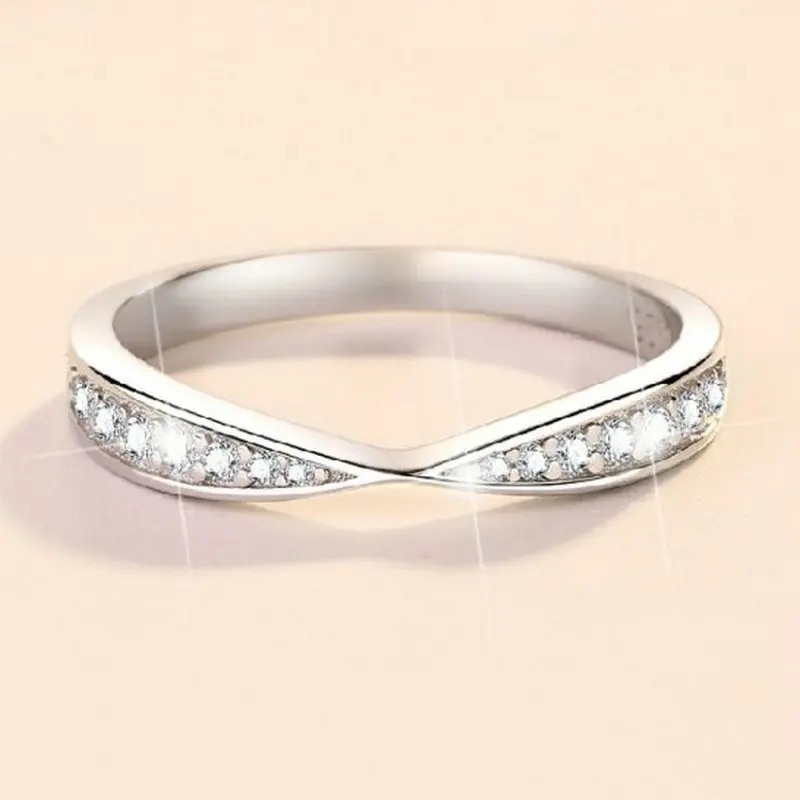 Eternity Butterfly Ring Moissanite Women's PT950 Platinum-Genuine platinum material, oxidation-resistant for outings and parties