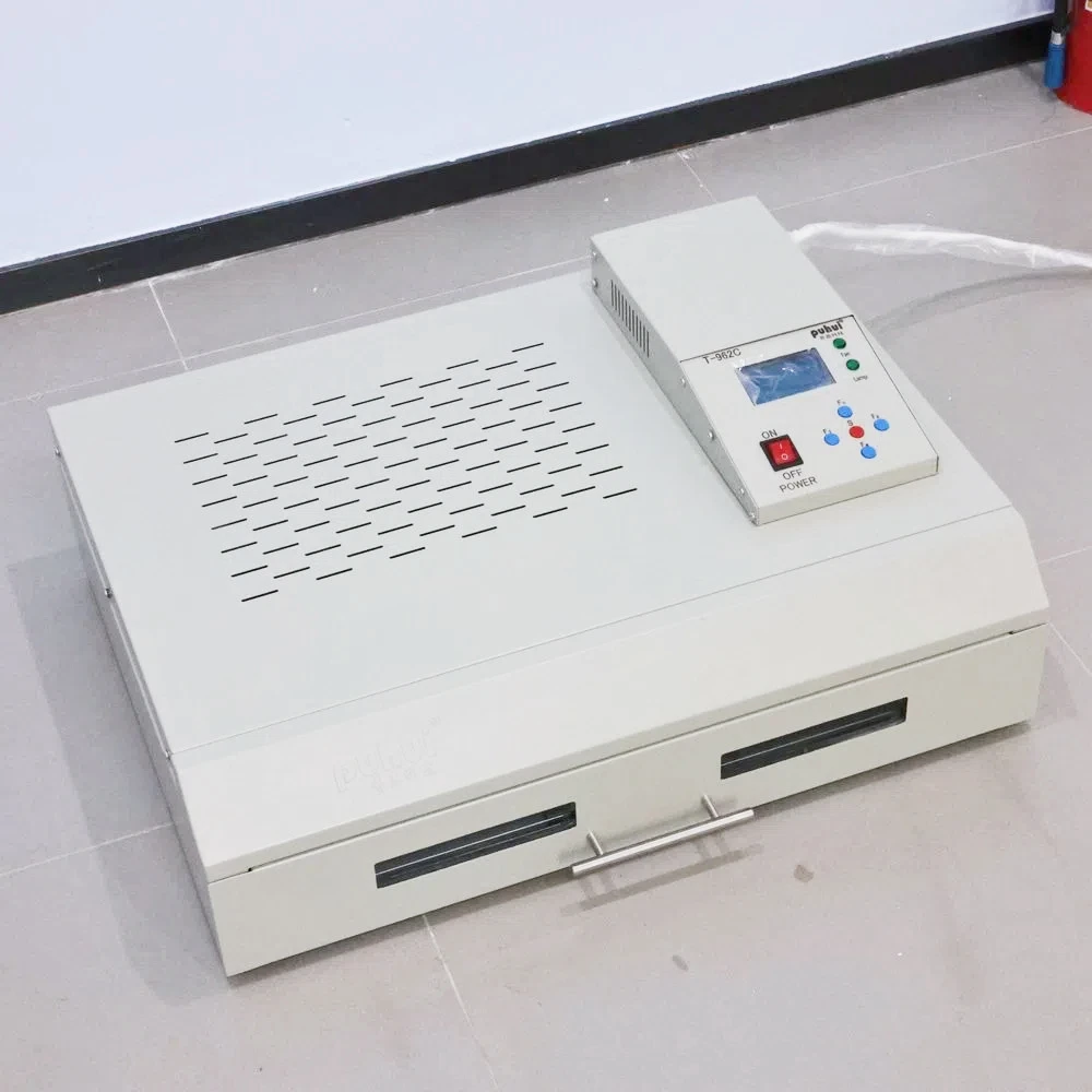 110V/220V 600*400 MM 리플로우 오븐 T-962C 적외선 IC 히터 납땜 기계 T962C BGA SMD SMT 리워크용