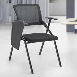 Simplicity with writing board, training chair, office staff chair, foldable mesh, computer chair with wheels, leisure chair