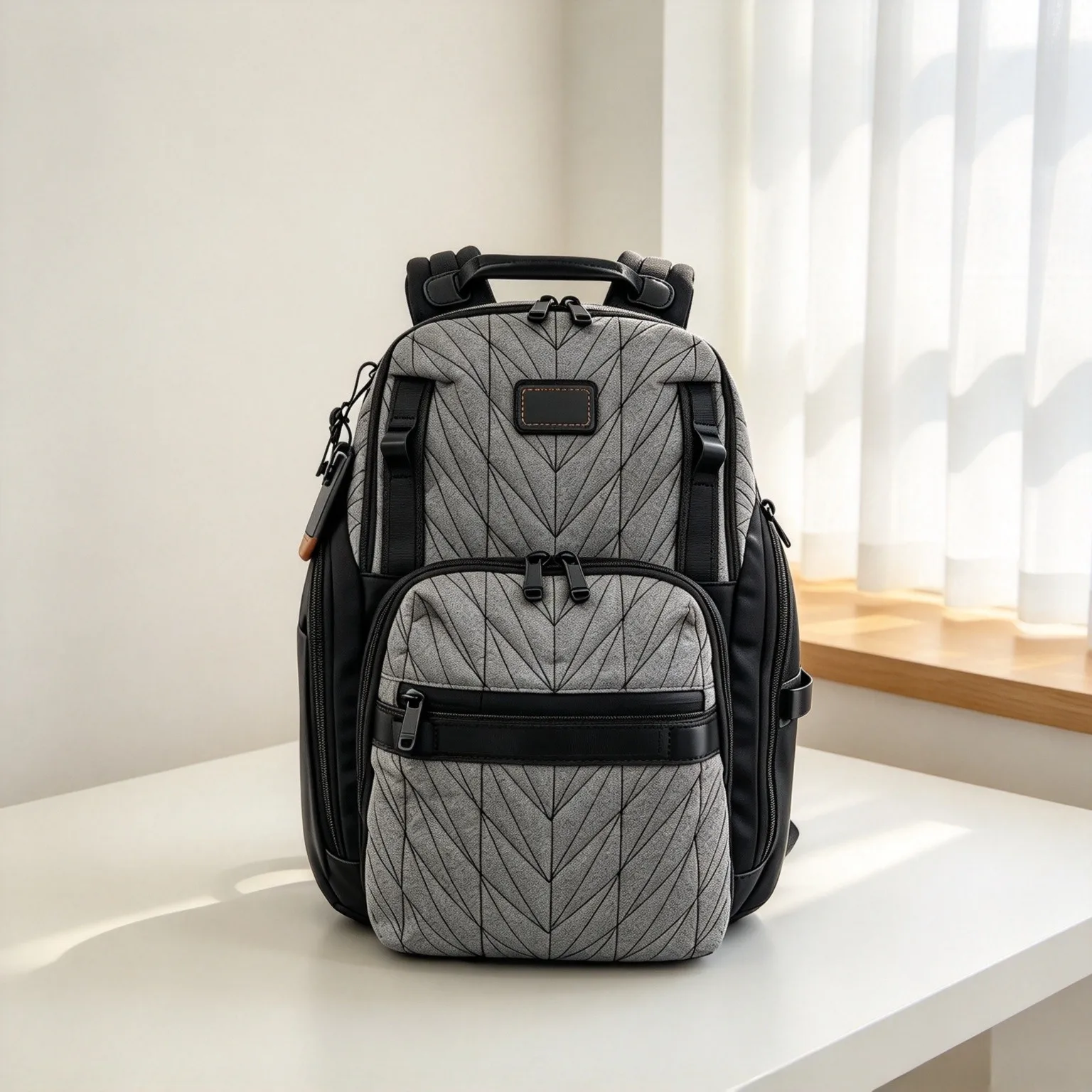 Large Capacity Nylon Business Backpack for Men, Multi-style Rucksack for Young Adults School Use