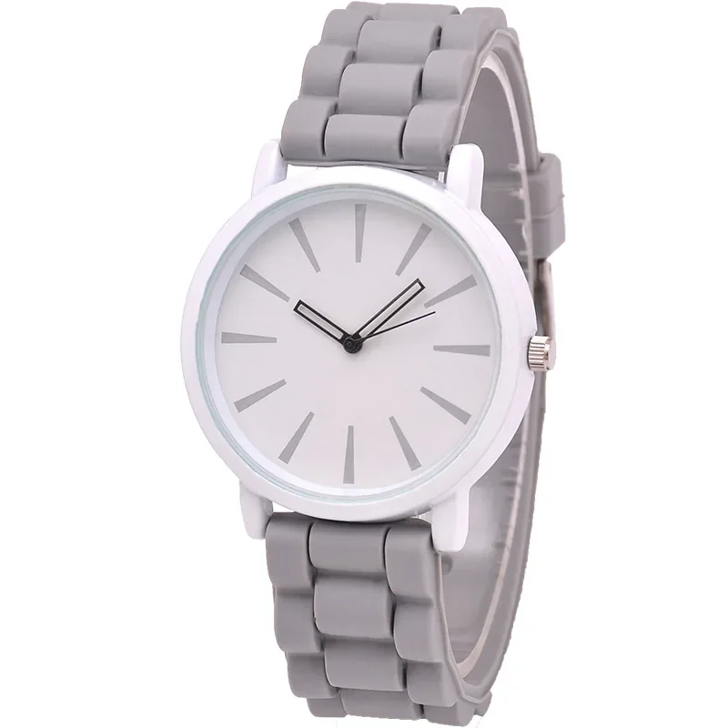 

2024 Brand Women Quartz Watch Casual Fashion Silicone Strap Watches Ultra-thin Geneva Jelly Wristwatch Gift Clock Dropshipping