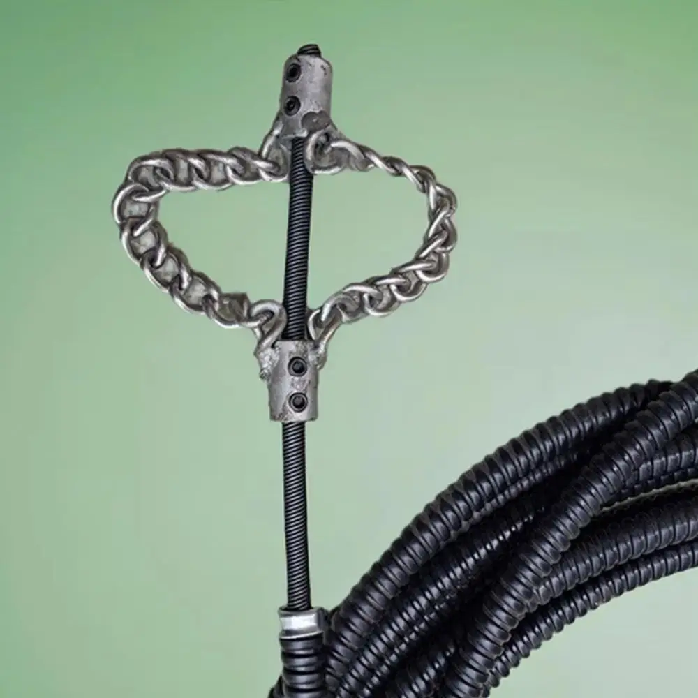 أداة إزالة الترسبات لأنابيب الصرف الصحي المهنية فليكس رمح المجاري إزالة الترسبات سلسلة كابل دوار أداة نعرات لصيانة الأنابيب البلاستيكية الربيع #1