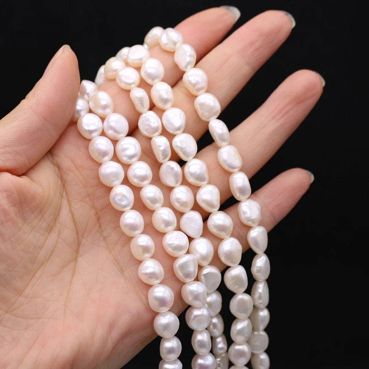 

Luxury High-quality Natural Freshwater Pearls Irregular Two-sided Gloss Bead Jewelry Making DIY Necklace Bracelet Accessories