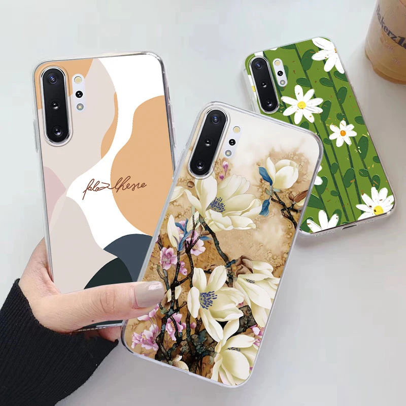 Coque de téléphone Samsung en Silicone transparent, mignon, mince et souple, pour Galaxy Note 10 Plus Note 10 Lite