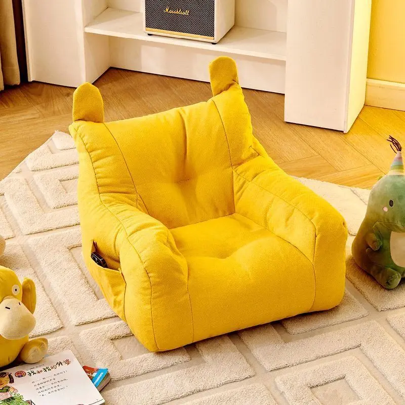 

Cute Simple Soft Backrest Kids Sofa Baby Toddler Floor Chair Anti-fall Fabric Material Infant Seat