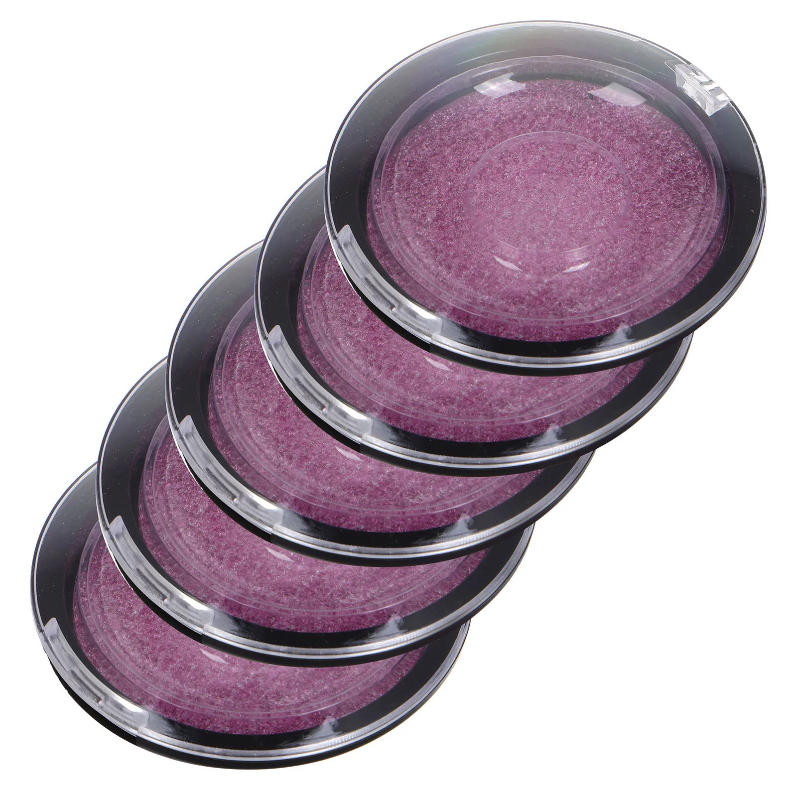 5 PCS False Eyelash Box Acrylic Storage Clear Cases Empty Packaging Compact Powder Container